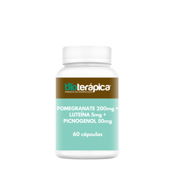 Pomegranate 200mg + Luteína 5mg + Picnogenol 50mg